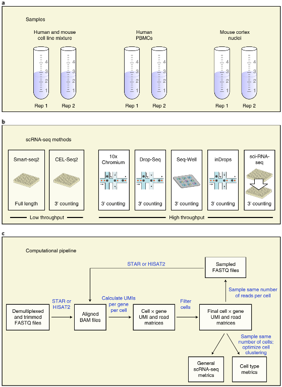 单细胞和单核RNA测序方法的系统pk