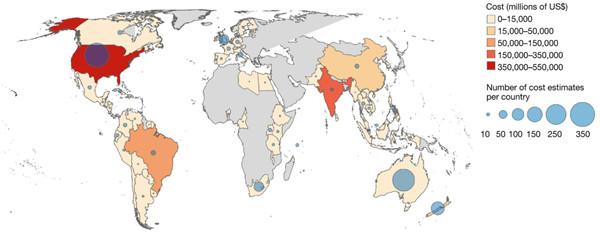 全球生物入侵的经济代价高昂且不断攀升