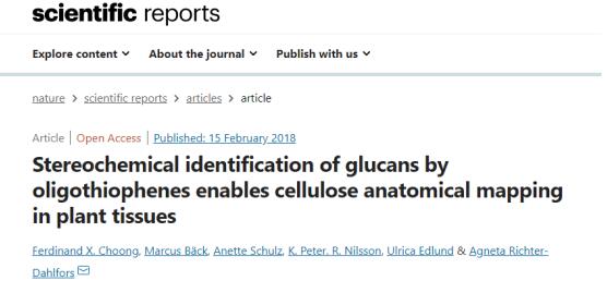 Scientific reports发布文章